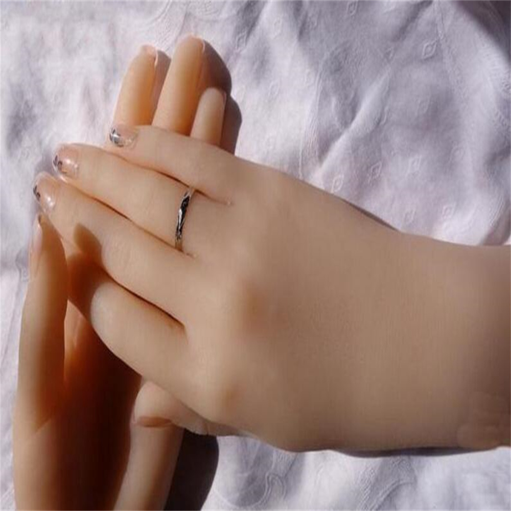 Body Jewelry Plus - หุ่นมือหญิง,Body Props,เครื่องประดับ,เล็บ,ฮาโลวีนผู้หญิงนิ้วมือ,กาวทั้งหมด,M01002M, 23 ซม.,1 คู่