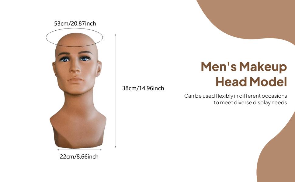 Body Jewelry Display Ideas - หัวหุ่นชายหัวหุ่นมืออาชีพ,มัลติฟังก์ชั่น,หมวกพีวีซีชั้นวางจอแสดงผลสำหรับแว่นตาหมวกเครื่องประดับ