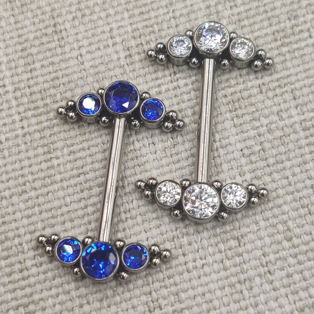 Body Jewelry Implant Grade - 14G Implant Grade Titanium ASTM F136ภายในหัวนม