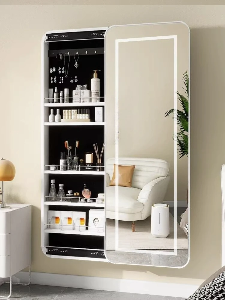 Body Jewelry Storage - กระจกเต็มตัวแบบพับเก็บได้, ที่เก็บเครื่องประดับ, กระจกแต่งตัว, ตู้เก็บของ, กระจกเต็มตัวแบบรวมในตัว FT