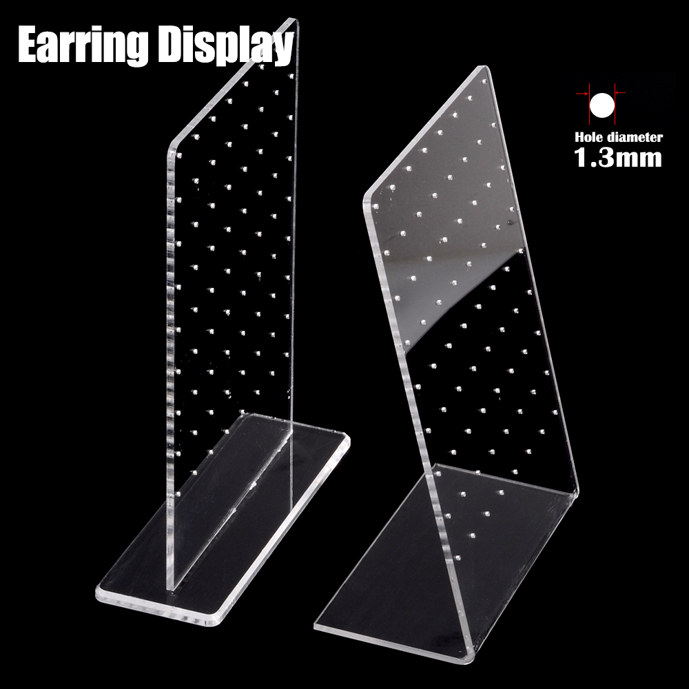 Body Jewelry Holder - 72 หลุมต่างหูผู้ถือจอแสดงผลอะคริลิคผู้ขายเจาะเครื่องประดับ Display Organizer ชั้นวางของ Multi