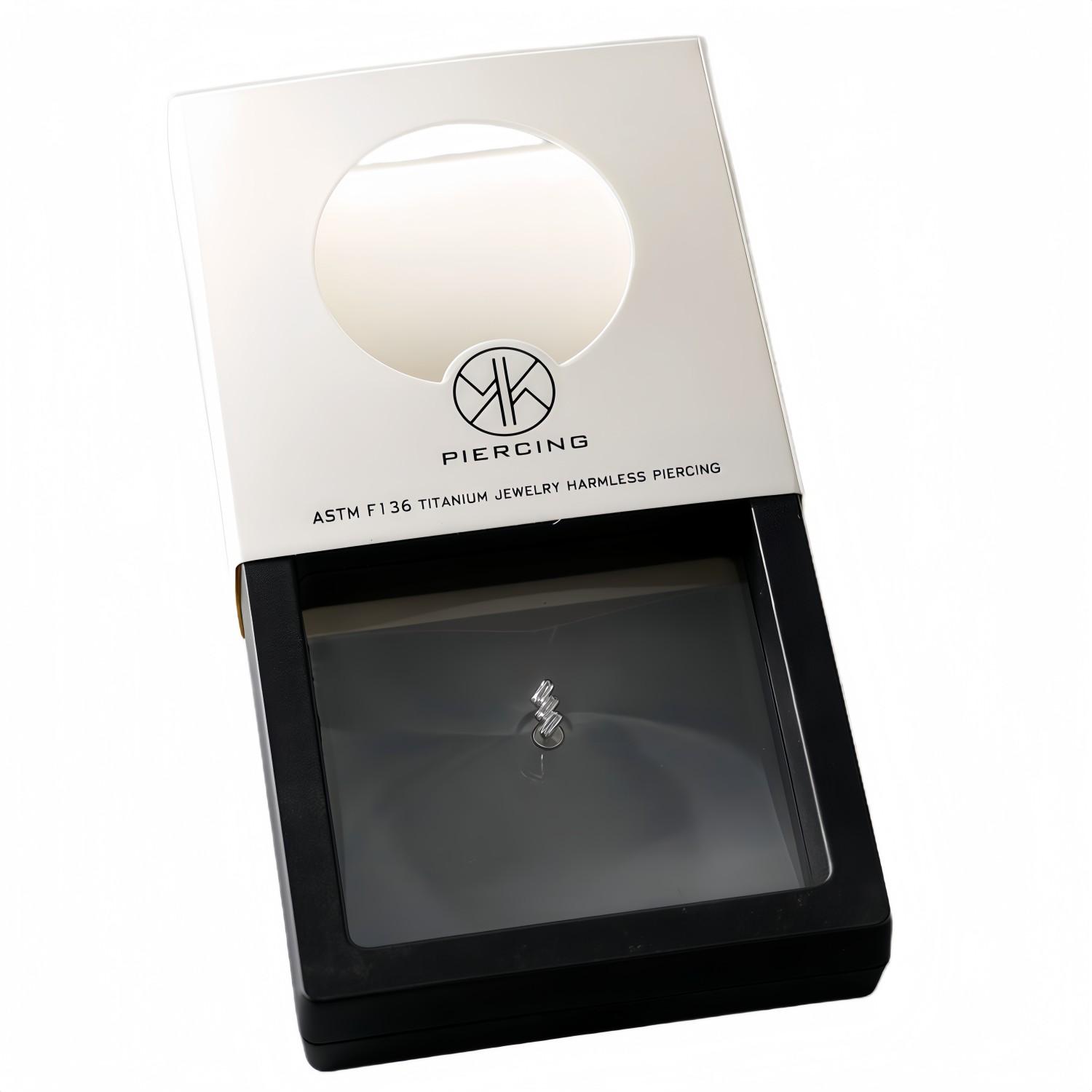 ต่างหูไทเทเนียม ATSM F136 ประด - Body Jewelry Jewelry Box บทวิจารณ์และราคา