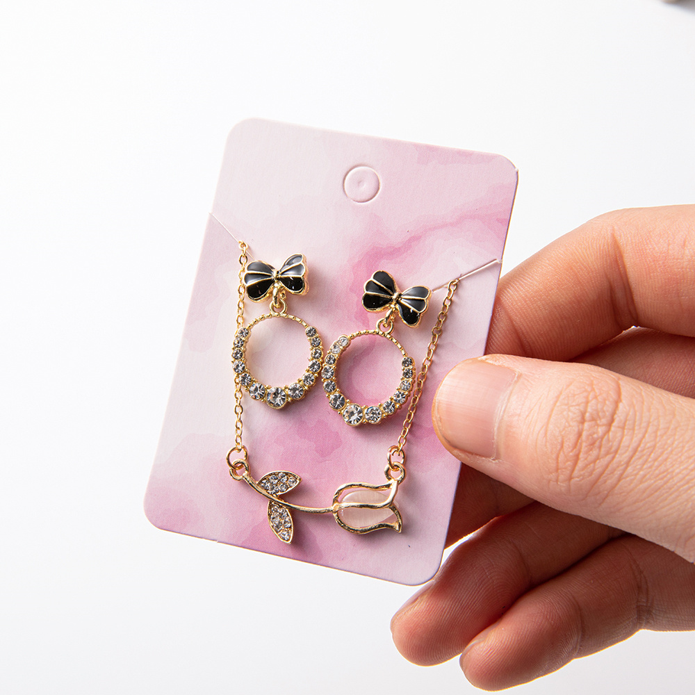 50pcs หินอ่อนต่างหูการ์ดแสดงผล - Body Jewelry Holder บทวิจารณ์และราคา