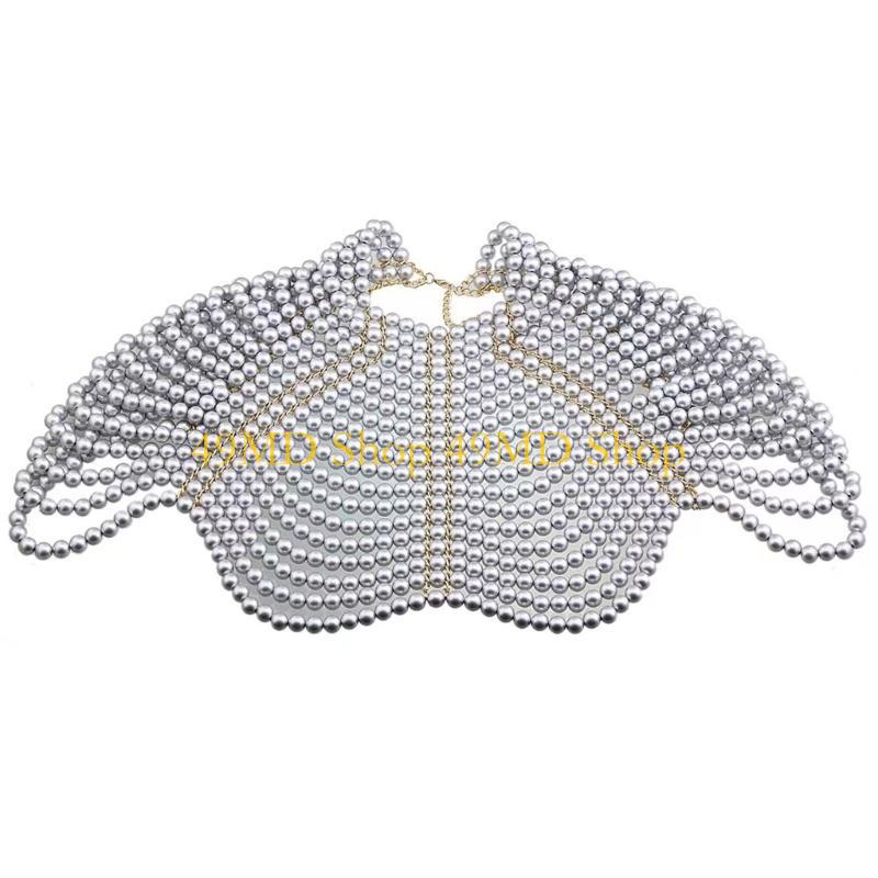 49MD ผู้หญิงที่สง่างามผ้าคลุมไ - Body Jewelry Chain บทวิจารณ์และราคา