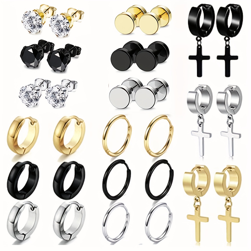 ชุดต่างหู 1-15 คู่ สำหรับผู้ชา - Body Jewelry Kit บทวิจารณ์และราคา