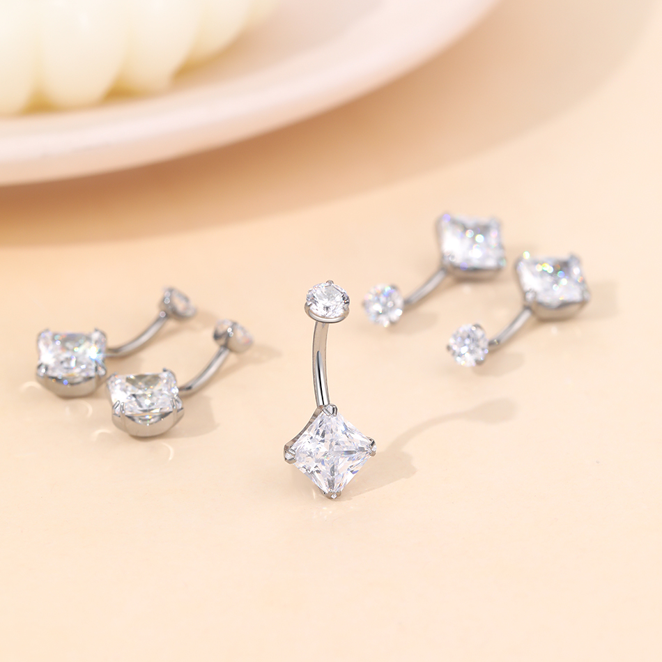 1 PC ไทเทเนียม Zircon Belly แห - Belly Bar Titanium บทวิจารณ์และราคา