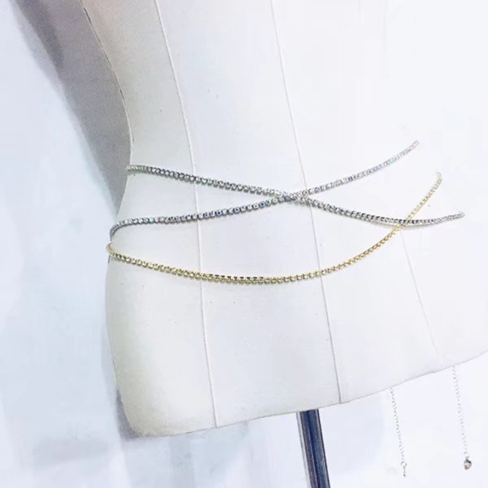 เซ็กซี่แฟชั่นเงาเจาะน้ํา Claw  - Body Jewelry Chain บทวิจารณ์และราคา