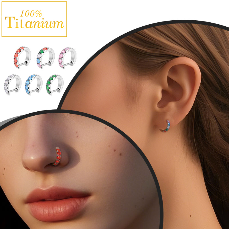 ต่างหูไทเทเนียม F136 แบบมีบานพ - Body Jewelry Implant Grade บทวิจารณ์และราคา