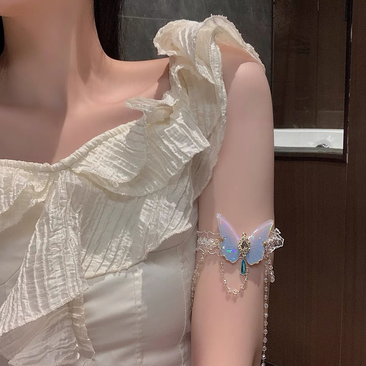 แฟชั่นรูปแบบผีเสื้อยืดหยุ่นลูก - Body Jewelry Chain บทวิจารณ์และราคา