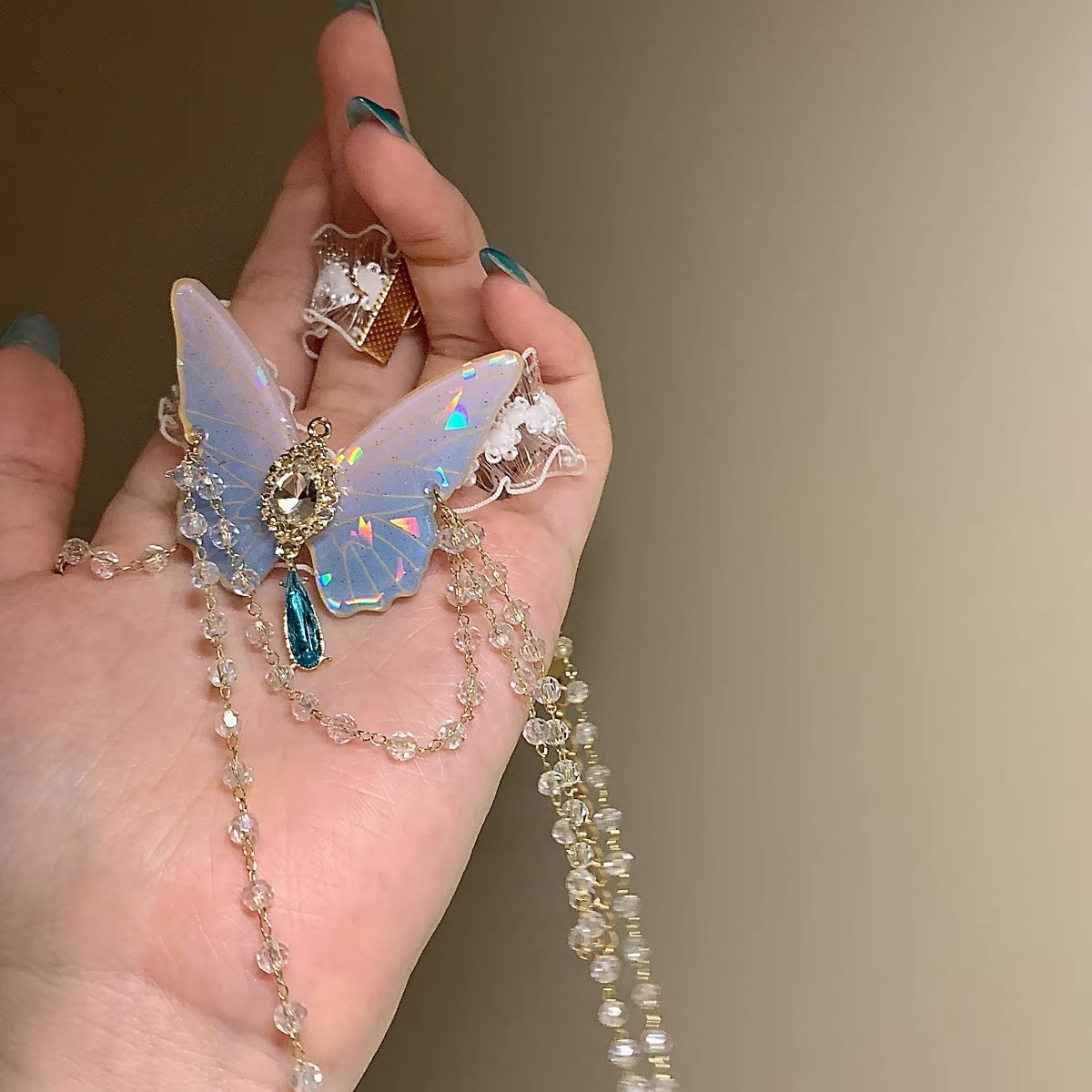 แฟชั่นรูปแบบผีเสื้อยืดหยุ่นลูก - Body Jewelry Chain บทวิจารณ์และราคา