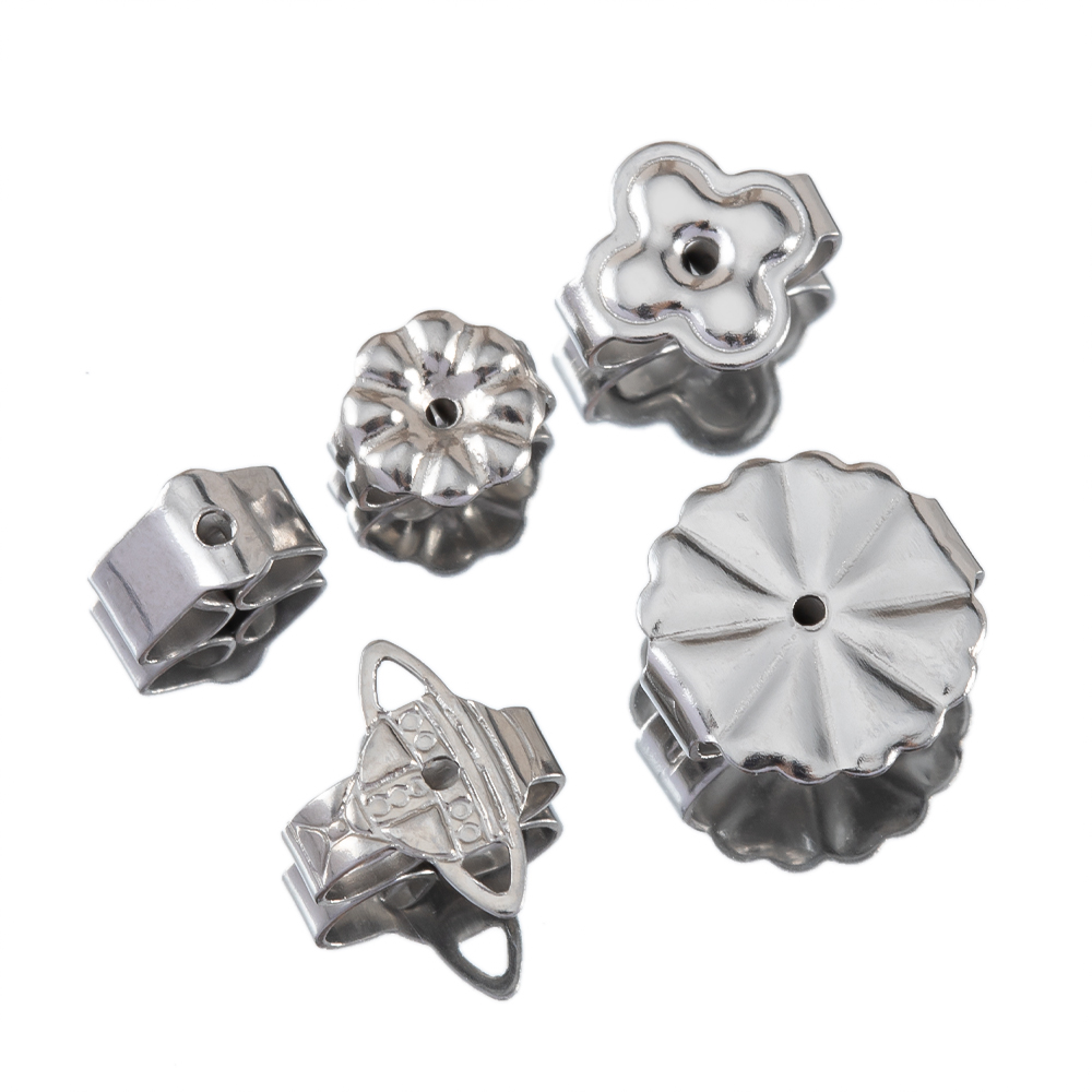 50-100pcs สแตนเลสดอกไม้ต่างหูก - Body Jewelry Top บทวิจารณ์และราคา