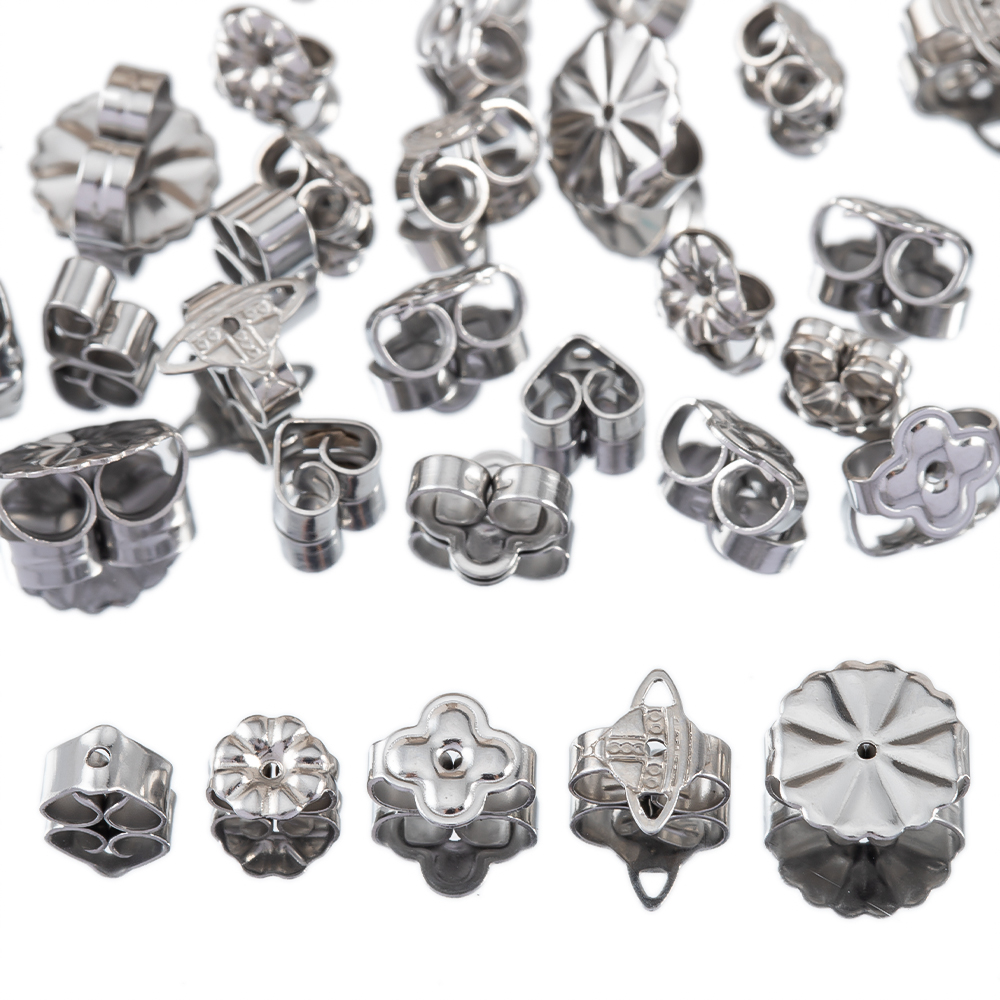50-100pcs สแตนเลสดอกไม้ต่างหูก - Body Jewelry Top บทวิจารณ์และราคา