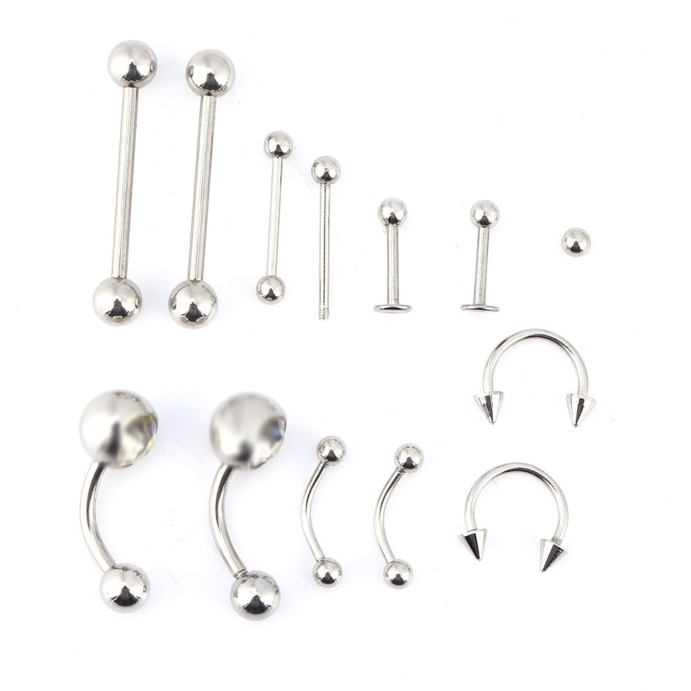 20 ชิ้น/เซ็ตลิ้นจมูก Belly ปุ่ - Body Jewelry Kit บทวิจารณ์และราคา