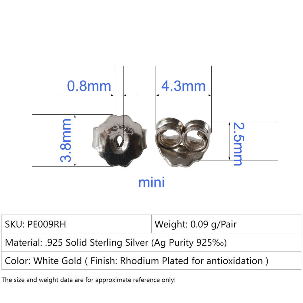 Earnut, 3.8 มม. 925 เงินสเตอร์ - Body Jewelry Top บทวิจารณ์และราคา