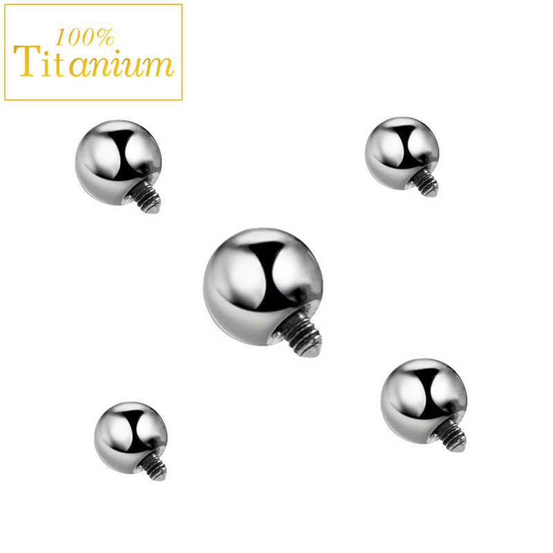 10ชิ้นฝังกระจกไทเทเนียม G23 AS - Body Jewelry Implant Grade บทวิจารณ์และราคา