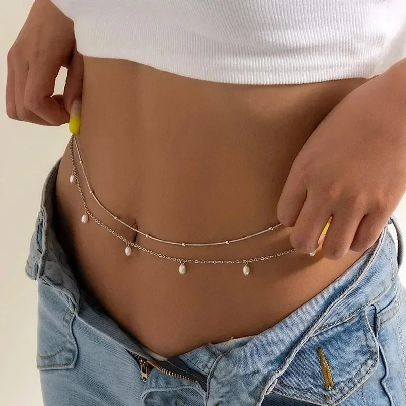 ใหม่ Charm เซ็กซี่ Double Laye - Body Jewelry Chain บทวิจารณ์และราคา