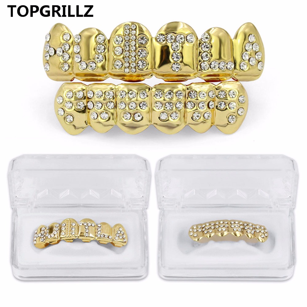 TOPGRILLZ Gold Plated Iced Out - Body Jewelry Gold Plated บทวิจารณ์และราคา