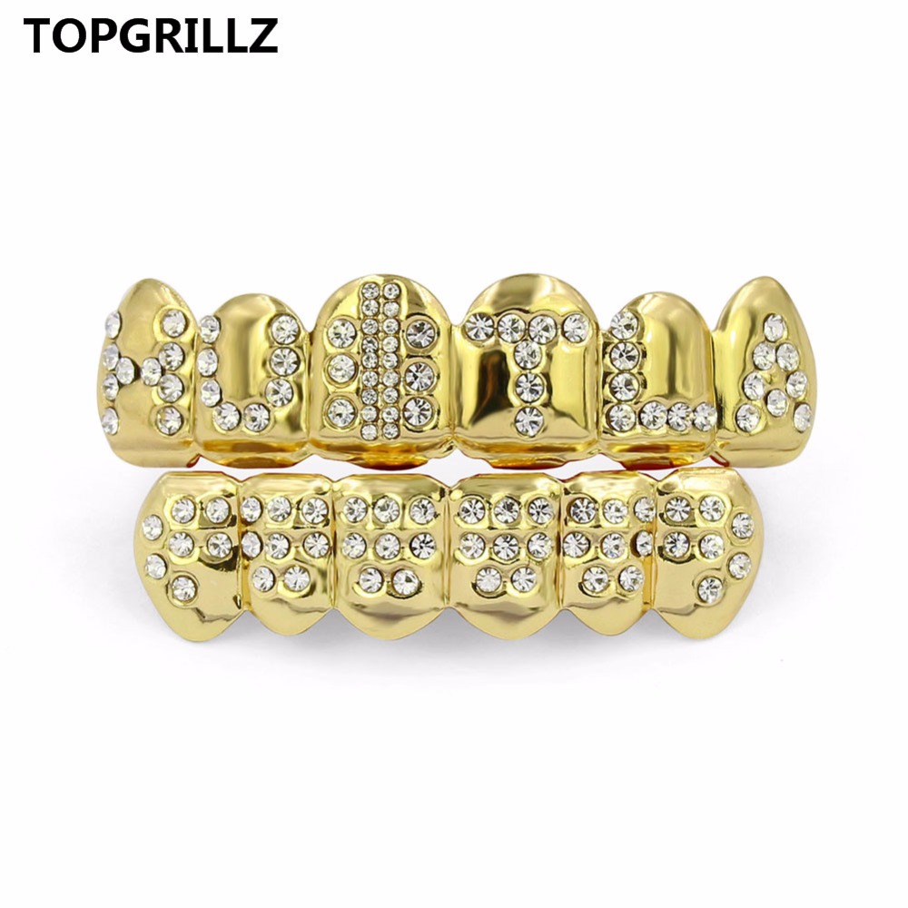 TOPGRILLZ Gold Plated Iced Out - Body Jewelry Gold Plated บทวิจารณ์และราคา