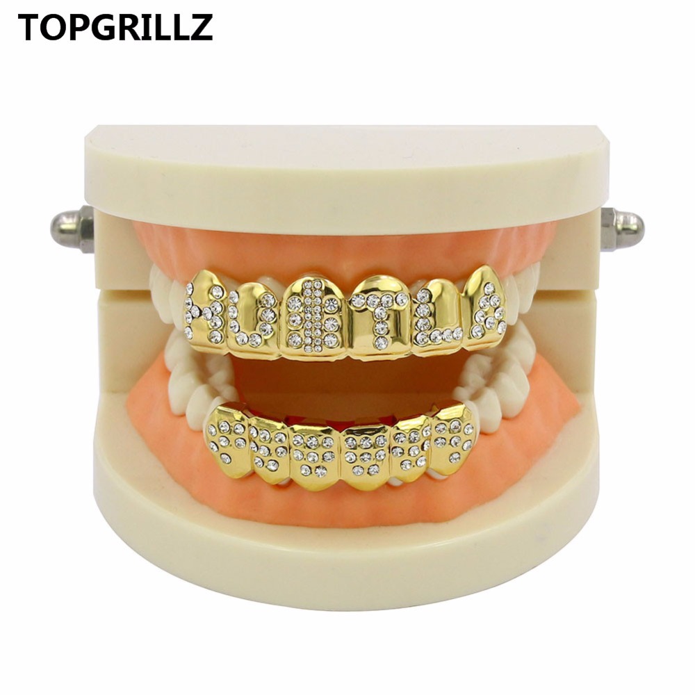 TOPGRILLZ Gold Plated Iced Out - Body Jewelry Gold Plated บทวิจารณ์และราคา