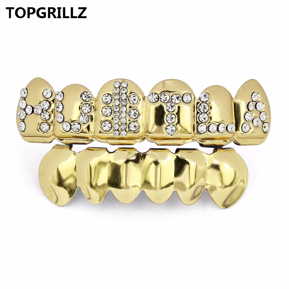 TOPGRILLZ Gold Plated Iced Out - Body Jewelry Gold Plated บทวิจารณ์และราคา