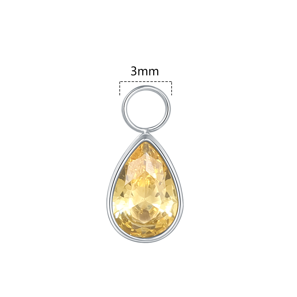 จี้รูปหยดน้ำประดับเพชร CZ ไทเท - Belly Bar Titanium บทวิจารณ์และราคา