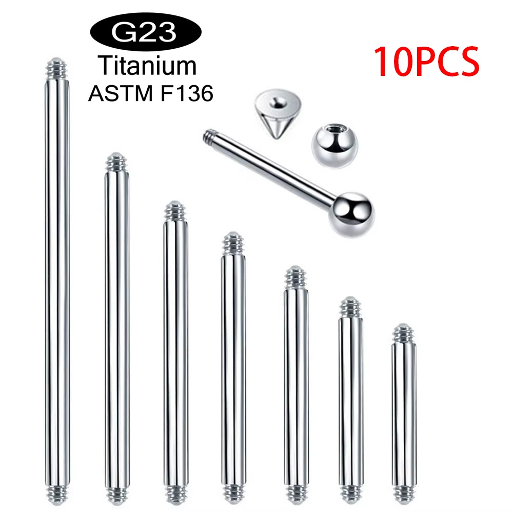 10 ชิ้น/ล็อต ไทเทเนียมเกรด AST - Body Jewelry Implant Grade บทวิจารณ์และราคา