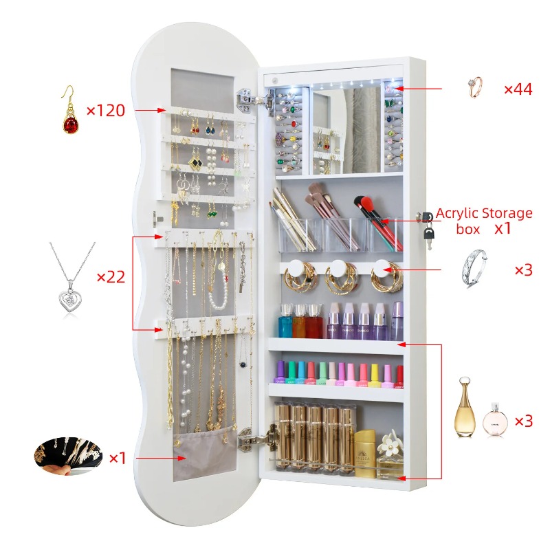 กระจกเต็มตัวแบบยุโรป ดีไซน์เรี - Body Jewelry Storage บทวิจารณ์และราคา