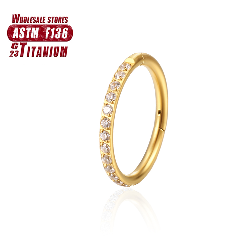 F136 ไทเทเนียมแหวนจมูก Implant - Body Jewelry Implant Grade บทวิจารณ์และราคา