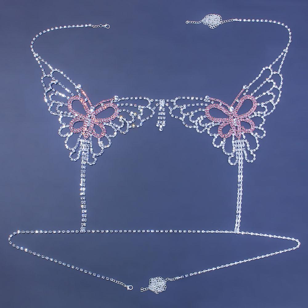 ผีเสื้อ Rhinestone Chain ชุดเค - Body Jewelry Kit บทวิจารณ์และราคา