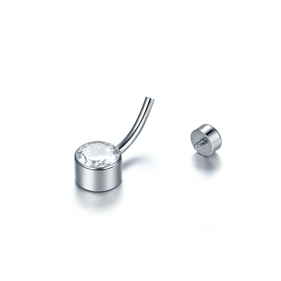 5/10Pcs ไทเทเนียมแหวน 14G 6 มม - Belly Bar Titanium บทวิจารณ์และราคา