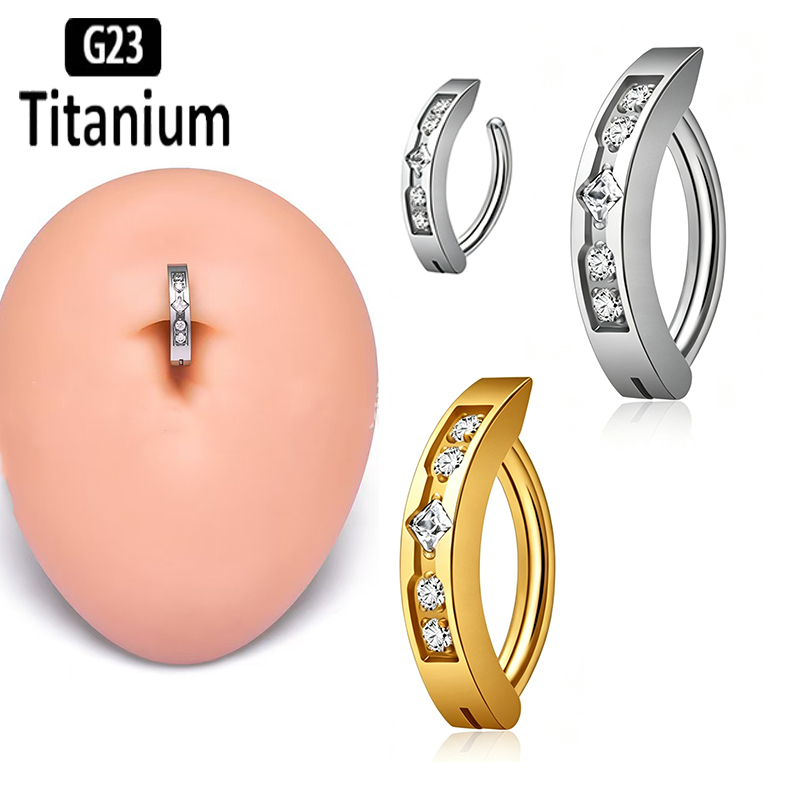 แหวนเจาะสะดือ ไทเทเนียมเกรด AS - Body Jewelry Implant Grade บทวิจารณ์และราคา