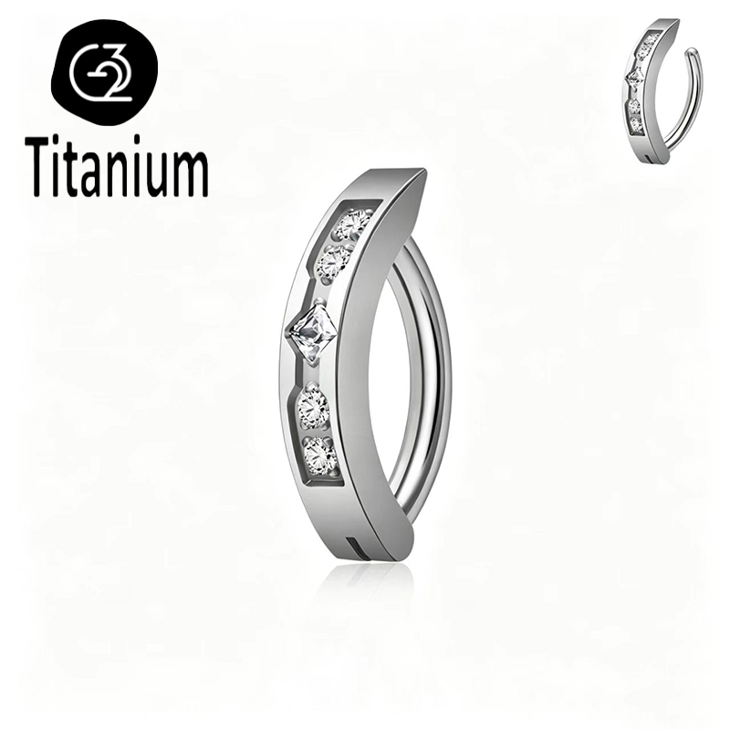 แหวนเจาะสะดือ ไทเทเนียมเกรด AS - Body Jewelry Implant Grade บทวิจารณ์และราคา