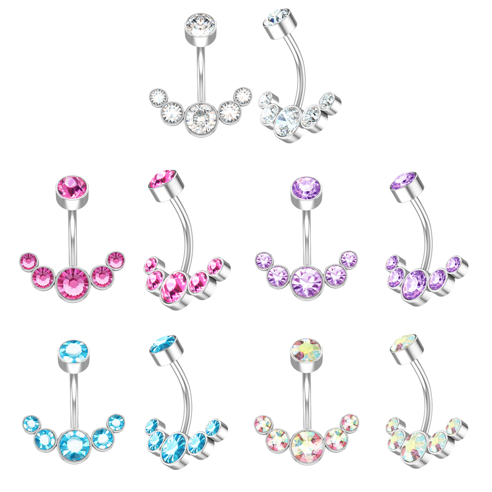 Zircons 5 Zircons แบบรวมสไตล์ส - Belly Bar Titanium บทวิจารณ์และราคา