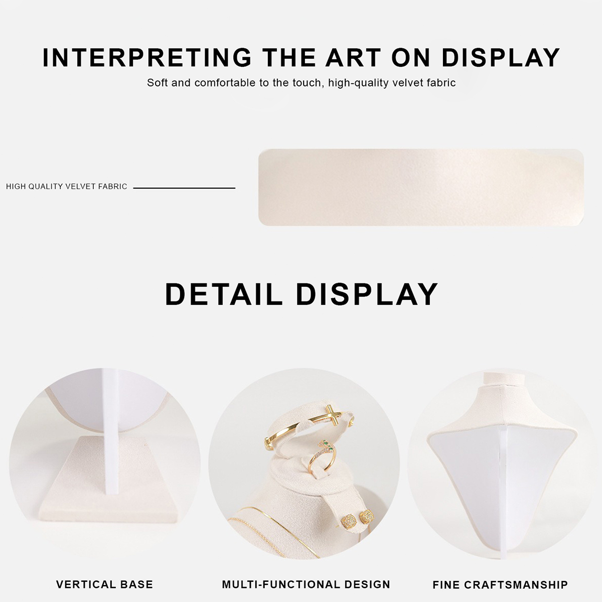 หุ่นโชว์เครื่องประดับกำมะหยี่เ - Body Jewelry Display Ideas บทวิจารณ์และราคา