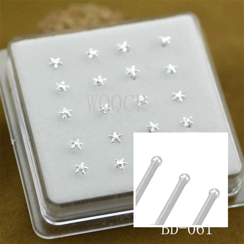 20 ชิ้น/กล่อง ต่างหูจมูกทรงดาว - Body Jewelry Jewelry Box บทวิจารณ์และราคา