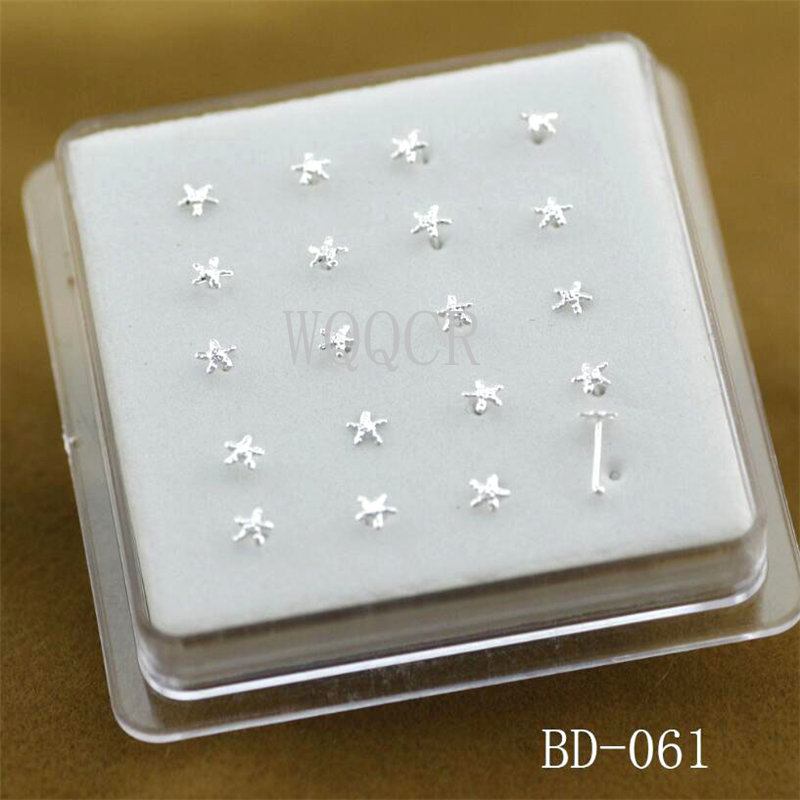 20 ชิ้น/กล่อง ต่างหูจมูกทรงดาว - Body Jewelry Jewelry Box บทวิจารณ์และราคา