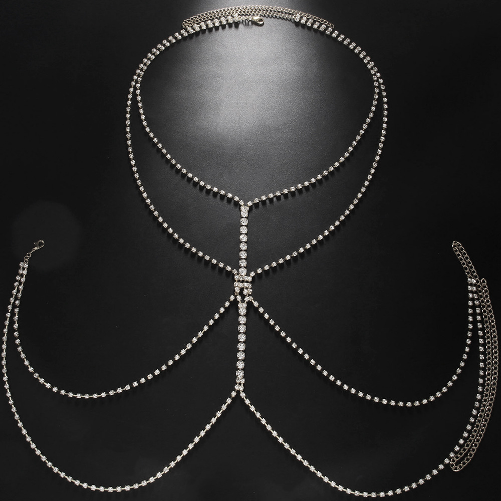 สร้อยคอโลหะผสมชุบทองคำขาวประดั - Body Jewelry Gold Plated บทวิจารณ์และราคา