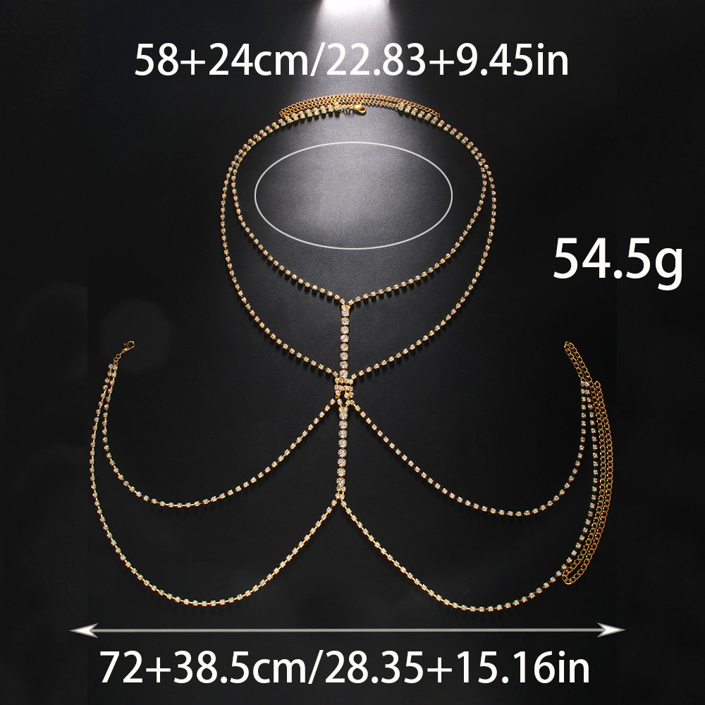สร้อยคอโลหะผสมชุบทองคำขาวประดั - Body Jewelry Gold Plated บทวิจารณ์และราคา