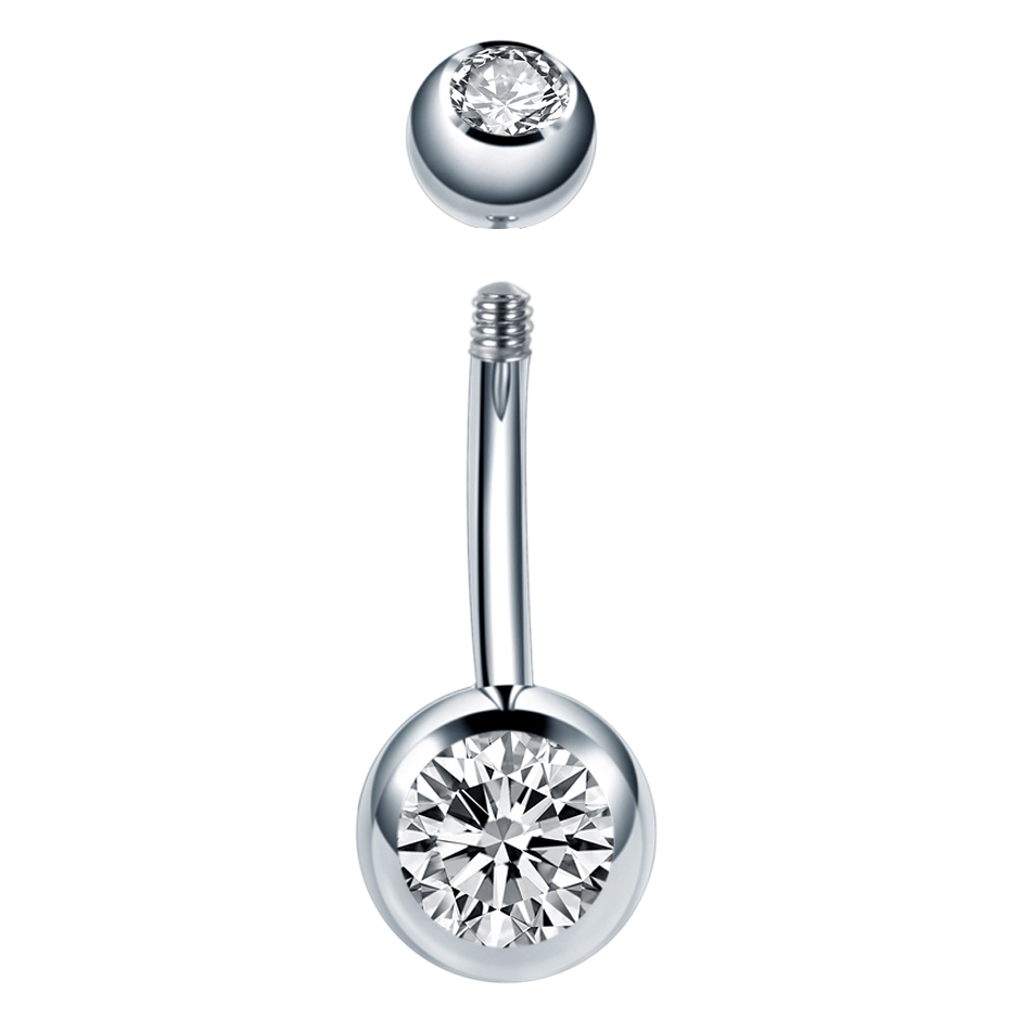 10 ชิ้น/ล็อต 14G ไทเทเนียม Nav - Belly Bar Titanium บทวิจารณ์และราคา