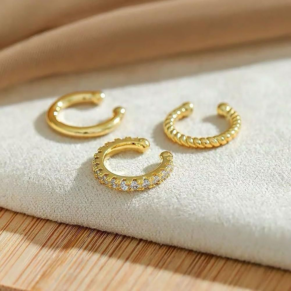 ต่างหูหนีบคริสตัลสีทองแฟชั่น 3 - Body Jewelry Kit บทวิจารณ์และราคา