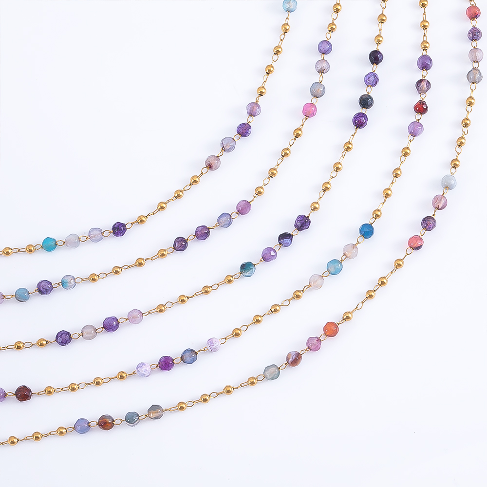 0.5M 1M สแตนเลสสตีลสีโปร่งใสคร - Body Jewelry Chain บทวิจารณ์และราคา