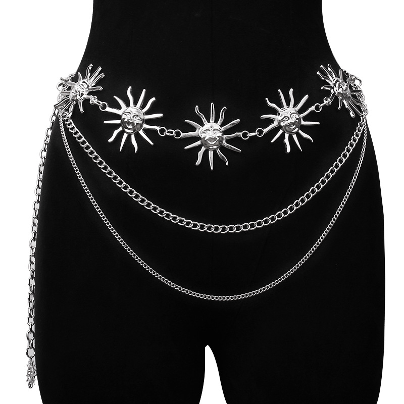 Chunky Multilayer Punk Gothic  - Body Jewelry Chain บทวิจารณ์และราคา
