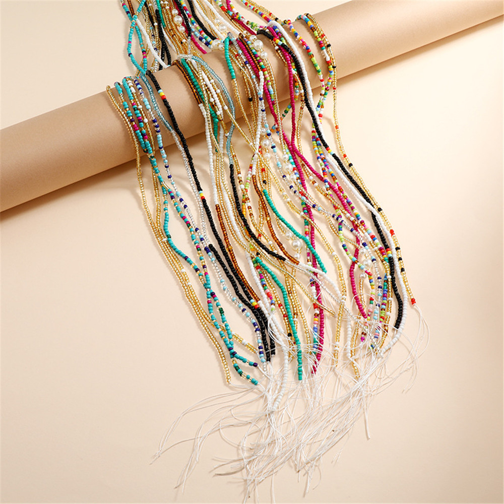 Bohemian สีสันลูกปัดเอวสำหรับผ - Body Jewelry Plus บทวิจารณ์และราคา