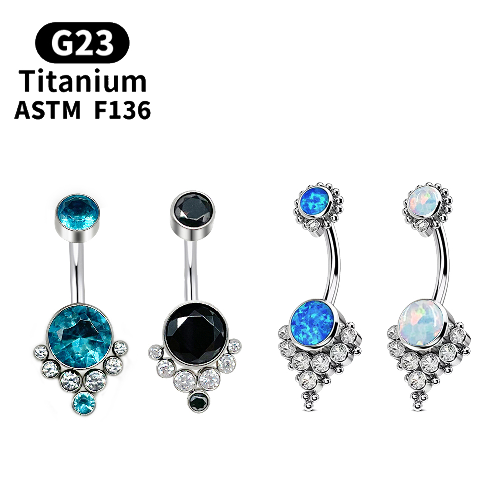 G23 ไทเทเนียมเจาะไทเทเนียมเกรด - Belly Bar Titanium บทวิจารณ์และราคา