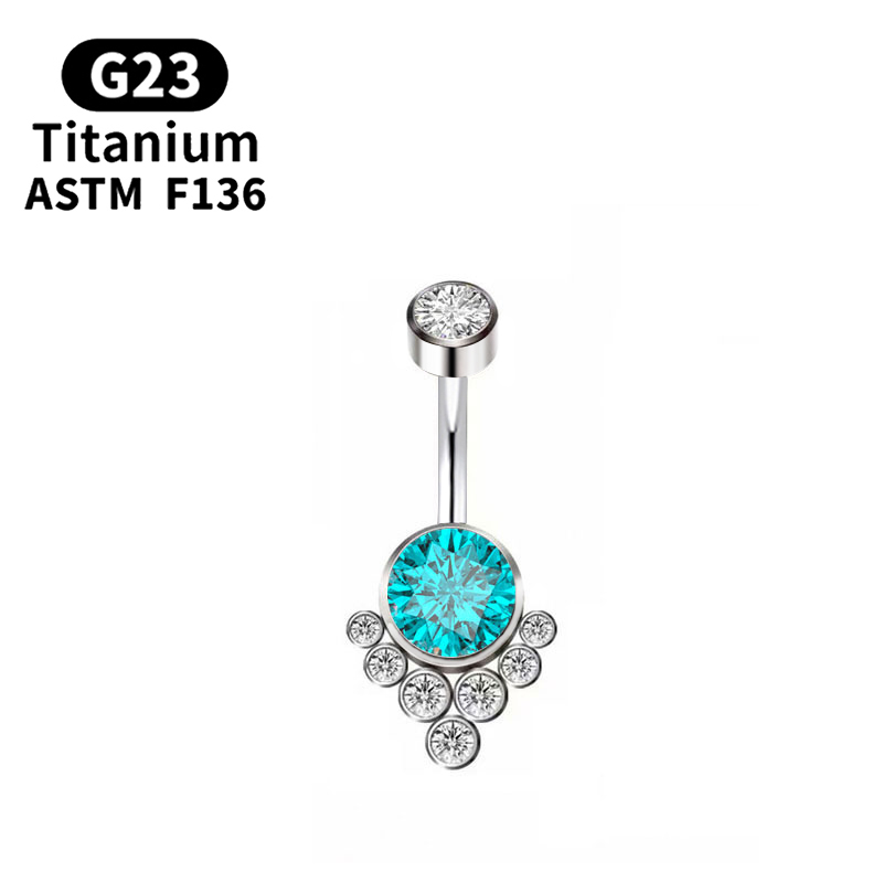 G23 ไทเทเนียมเจาะไทเทเนียมเกรด - Belly Bar Titanium บทวิจารณ์และราคา