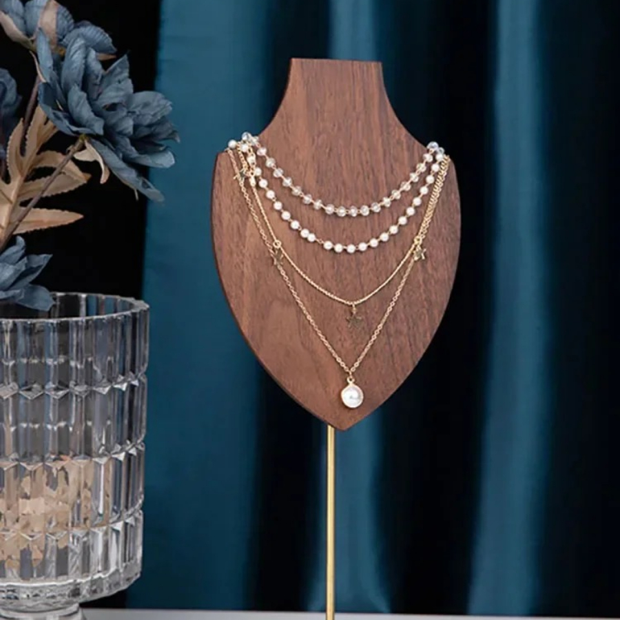 ขาตั้งโชว์สร้อยคอไม้วอลนัทคุณภ - Body Jewelry Display Ideas บทวิจารณ์และราคา
