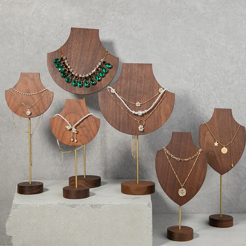 ขาตั้งโชว์สร้อยคอไม้วอลนัทคุณภ - Body Jewelry Display Ideas บทวิจารณ์และราคา