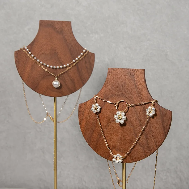 ขาตั้งโชว์สร้อยคอไม้วอลนัทคุณภ - Body Jewelry Display Ideas บทวิจารณ์และราคา