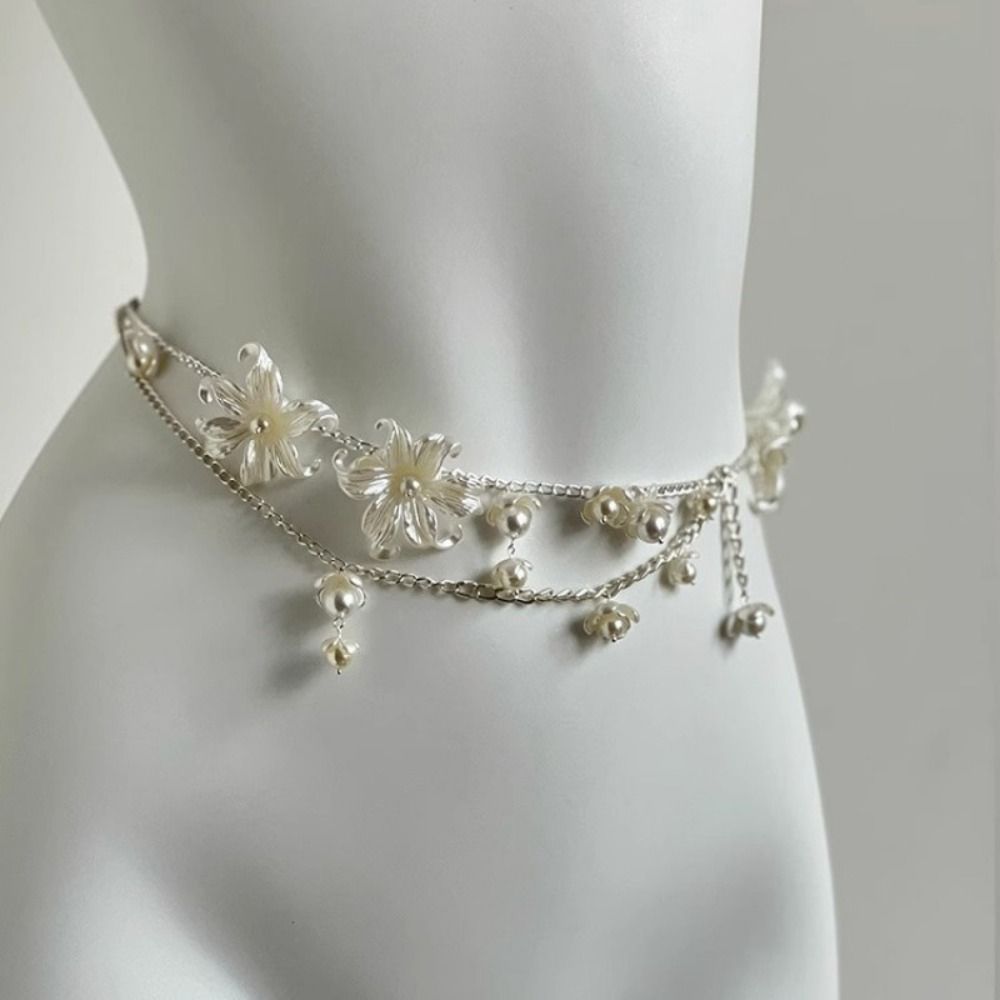 โซ่คาดเอวไข่มุกแฟชั่นสุดหรู เค - Qualiti Body Jewelry บทวิจารณ์และราคา