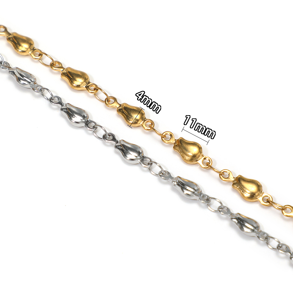 โซ่ลูกปัดสแตนเลสยาว 1 เมตร สำห - Body Jewelry Chain บทวิจารณ์และราคา